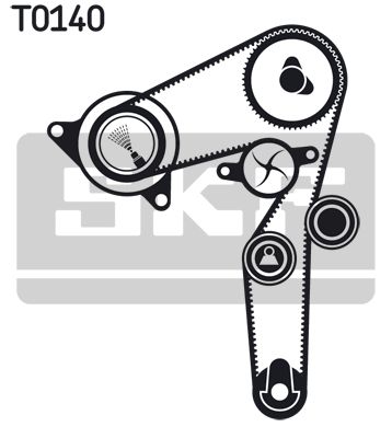 SKF Комплект ремня ГРМ VKMA 02176