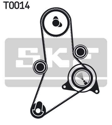 SKF paskirstymo diržo komplektas VKMA 02381