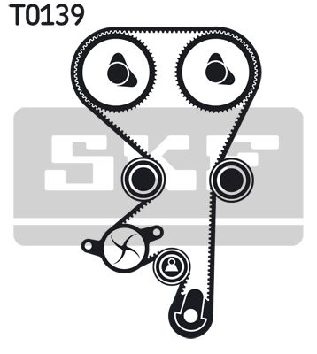 SKF Комплект ремня ГРМ VKMA 05156