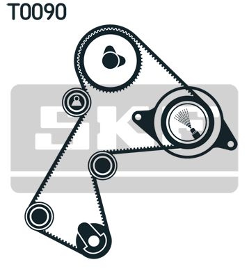 SKF Комплект ремня ГРМ VKMA 06126