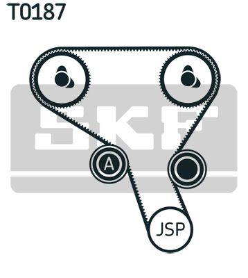 SKF paskirstymo diržo komplektas VKMA 06503