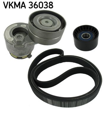 SKF V formos rumbuotas diržas, komplektas VKMA 36038