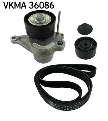 SKF V formos rumbuotas diržas, komplektas VKMA 36086