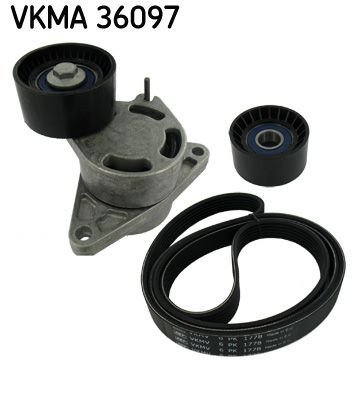 SKF V formos rumbuotas diržas, komplektas VKMA 36097