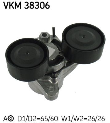 SKF V formos rumbuotas diržas, komplektas VKMA 38306