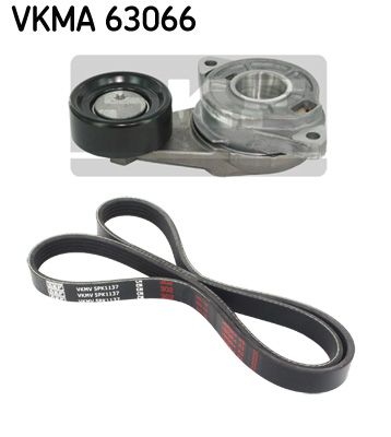 SKF Поликлиновой ременный комплект VKMA 63066