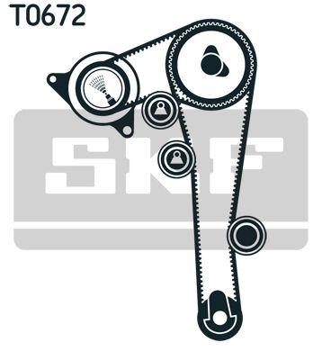 SKF paskirstymo diržo komplektas VKMA 92516