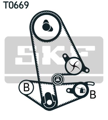 SKF paskirstymo diržo komplektas VKMA 93600