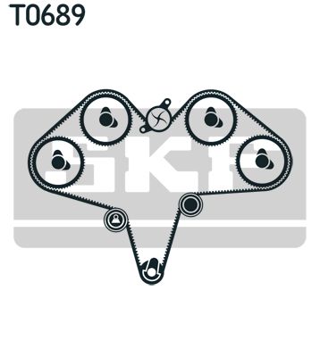 SKF Комплект ремня ГРМ VKMA 95039