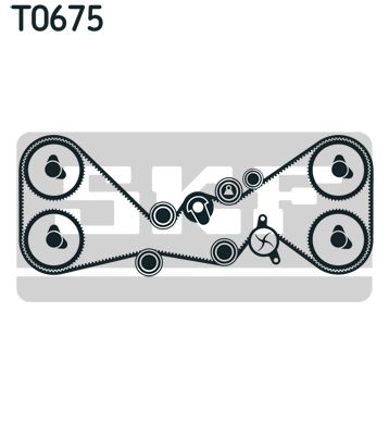 SKF Комплект ремня ГРМ VKMA 98115