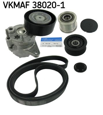 SKF Поликлиновой ременный комплект VKMAF 38020-1