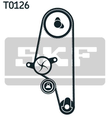 SKF Водяной насос + комплект зубчатого ремня VKMC 01107