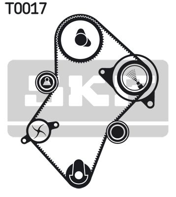 SKF Водяной насос + комплект зубчатого ремня VKMC 03240