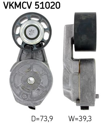 SKF Натяжной ролик, поликлиновой ремень VKMCV 51020