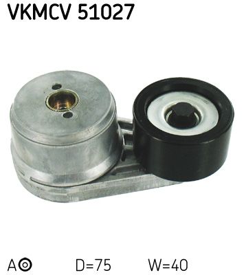 SKF Натяжной ролик, поликлиновой ремень VKMCV 51027