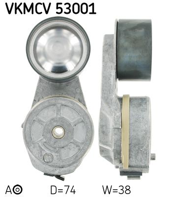 SKF įtempiklio skriemulys, V formos rumbuotas diržas VKMCV 53001