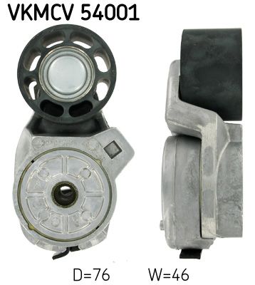 SKF Натяжной ролик, поликлиновой ремень VKMCV 54001