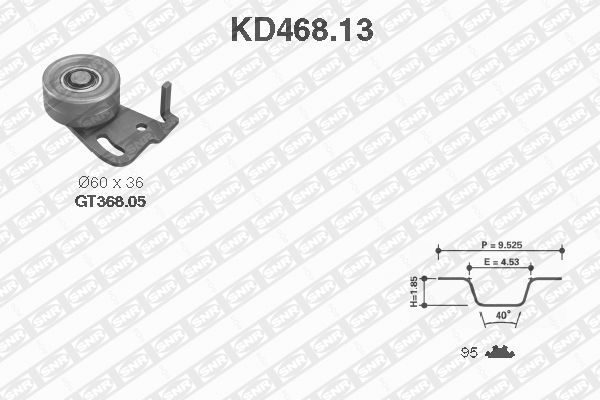 SNR Комплект ремня ГРМ KD468.13