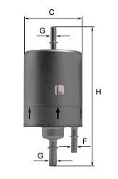 SOFIMA Топливный фильтр S 1831 B