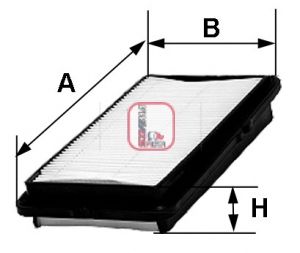 SOFIMA oro filtras S 2340 A