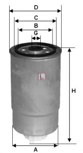 SOFIMA Топливный фильтр S 2H2O NR