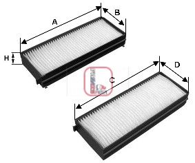 SOFIMA filtras, salono oras S 3142 C