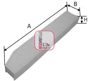 SOFIMA filtras, salono oras S 3257 C