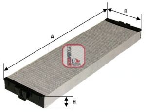 SOFIMA filtras, salono oras S 4151 CA