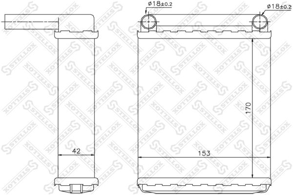 STELLOX Теплообменник, отопление салона 10-35139-SX