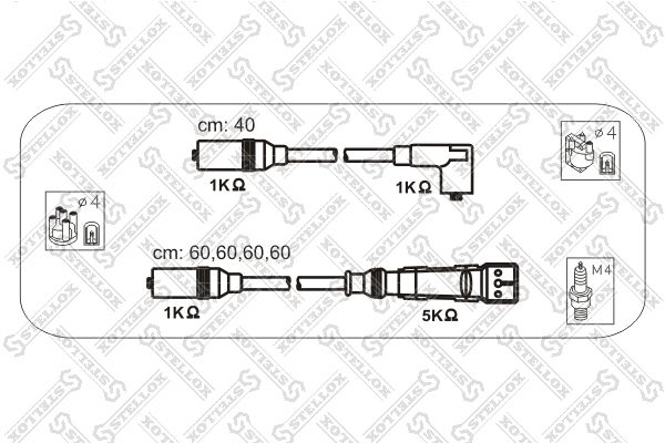 STELLOX Комплект проводов зажигания 10-38330-SX