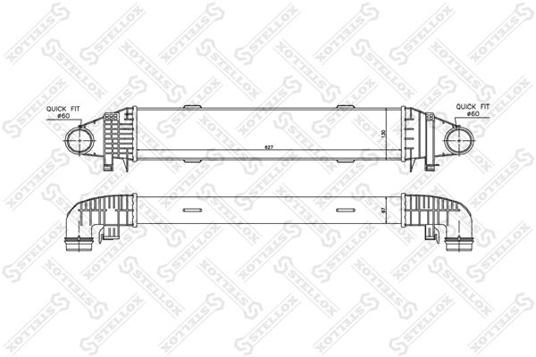 STELLOX Интеркулер 10-40001-SX