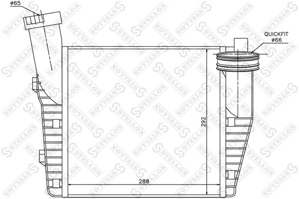 STELLOX Интеркулер 10-40074-SX