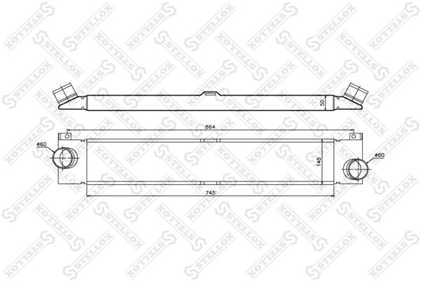 STELLOX Интеркулер 10-40198-SX