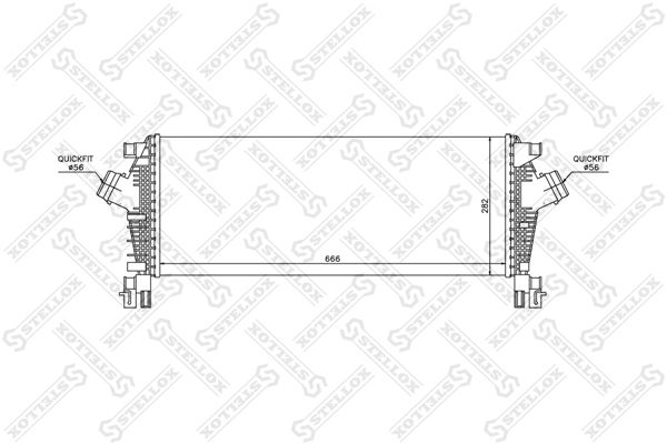 STELLOX Интеркулер 10-40219-SX