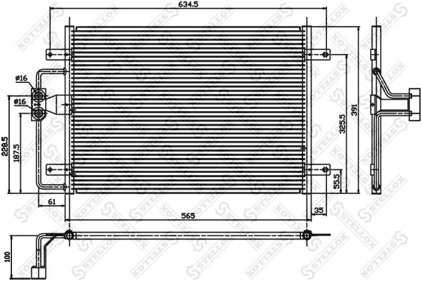 STELLOX kondensatorius, oro kondicionierius 10-45012-SX