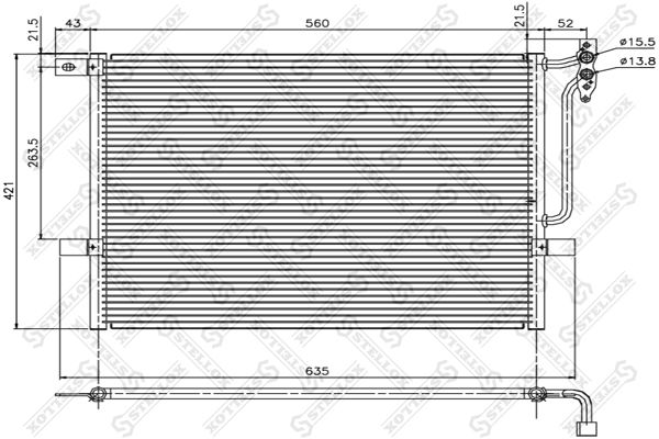 STELLOX kondensatorius, oro kondicionierius 10-45052-SX