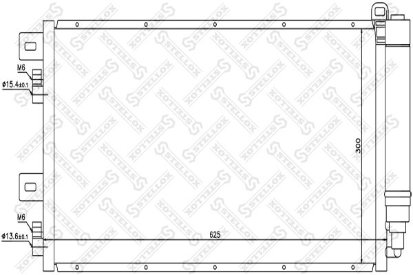 STELLOX Конденсатор, кондиционер 10-45076-SX