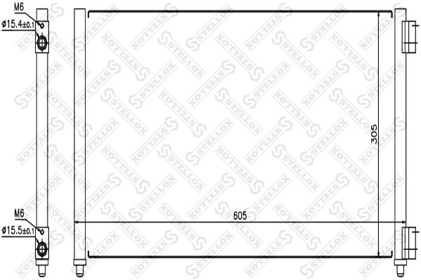 STELLOX Конденсатор, кондиционер 10-45085-SX