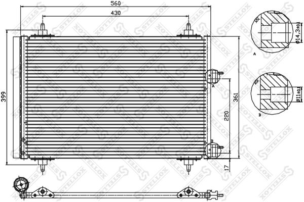 STELLOX kondensatorius, oro kondicionierius 10-45145-SX