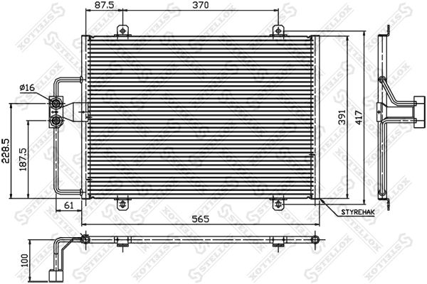 STELLOX kondensatorius, oro kondicionierius 10-45150-SX