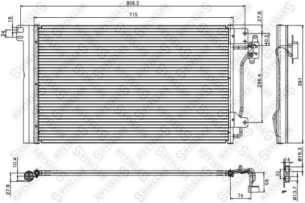 STELLOX kondensatorius, oro kondicionierius 10-45167-SX
