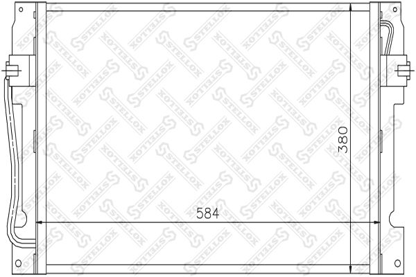 STELLOX Конденсатор, кондиционер 10-45168-SX