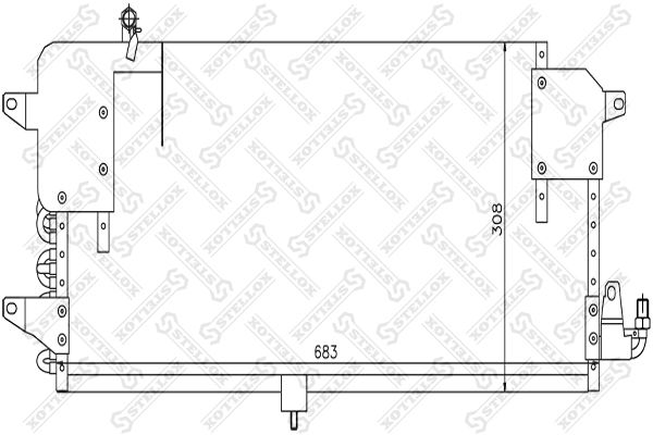 STELLOX Конденсатор, кондиционер 10-45178-SX