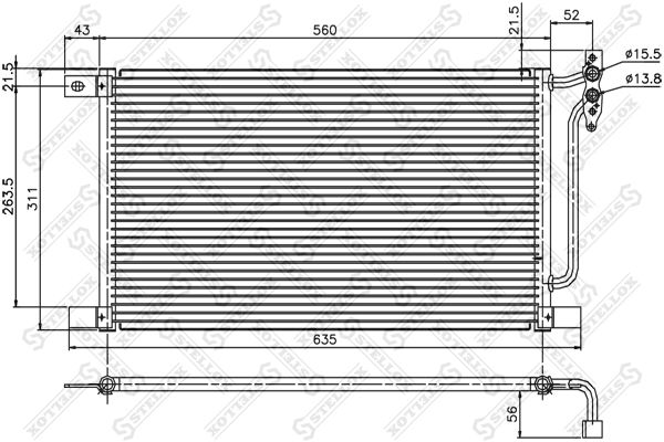 STELLOX kondensatorius, oro kondicionierius 10-45184-SX