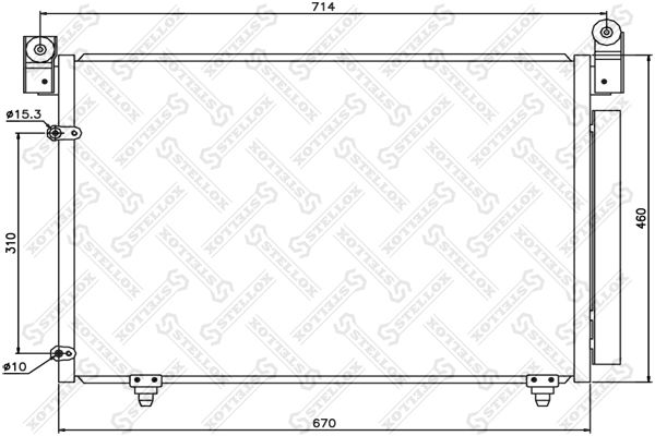 STELLOX Конденсатор, кондиционер 10-45192-SX