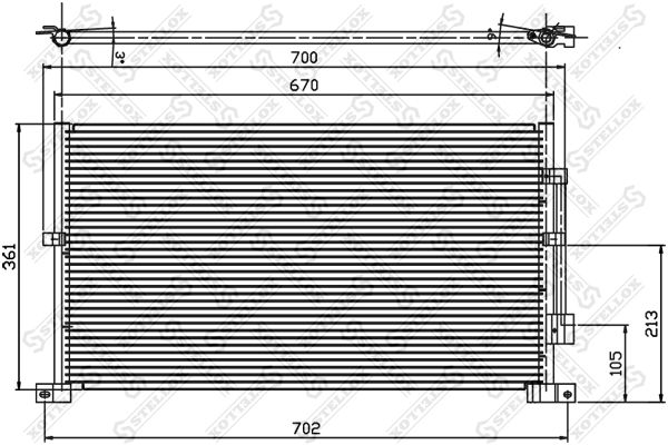 STELLOX kondensatorius, oro kondicionierius 10-45218-SX