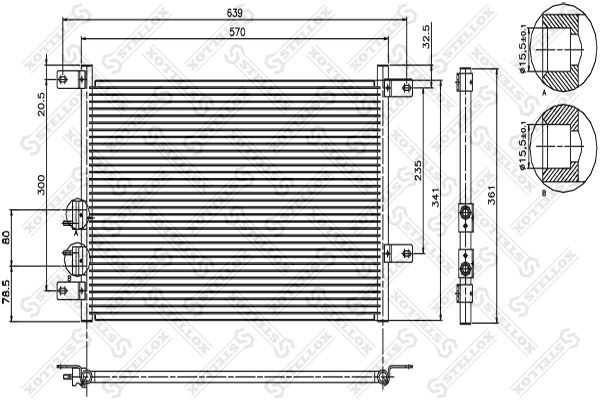 STELLOX kondensatorius, oro kondicionierius 10-45390-SX