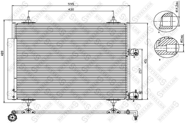 STELLOX kondensatorius, oro kondicionierius 10-45409-SX