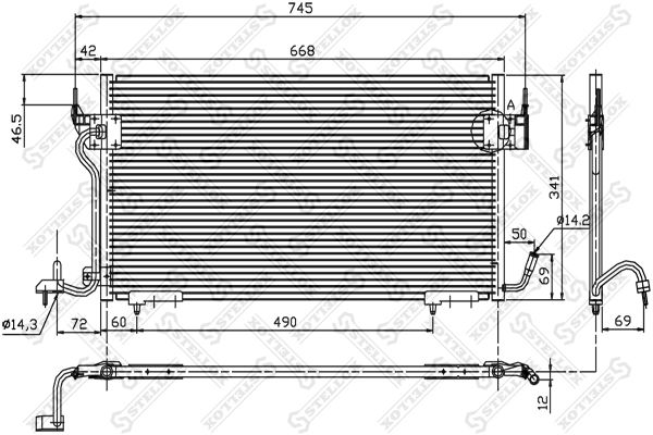 STELLOX kondensatorius, oro kondicionierius 10-45555-SX