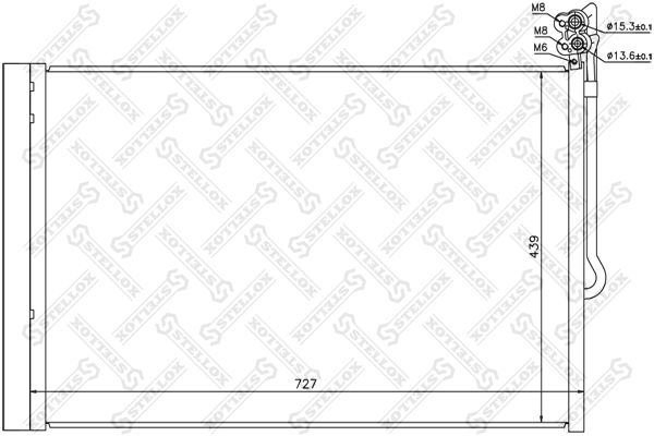 STELLOX Конденсатор, кондиционер 10-45736-SX